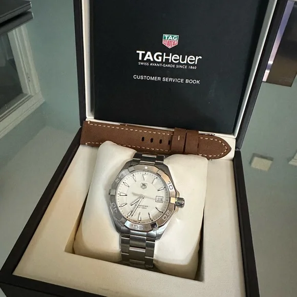 TAG Heuer Aquaracer Silver Men's Watch - WAY1111.BA0928 - Picture 2 of 5